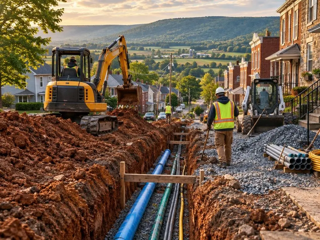Utility Trenching in Allentown, PA